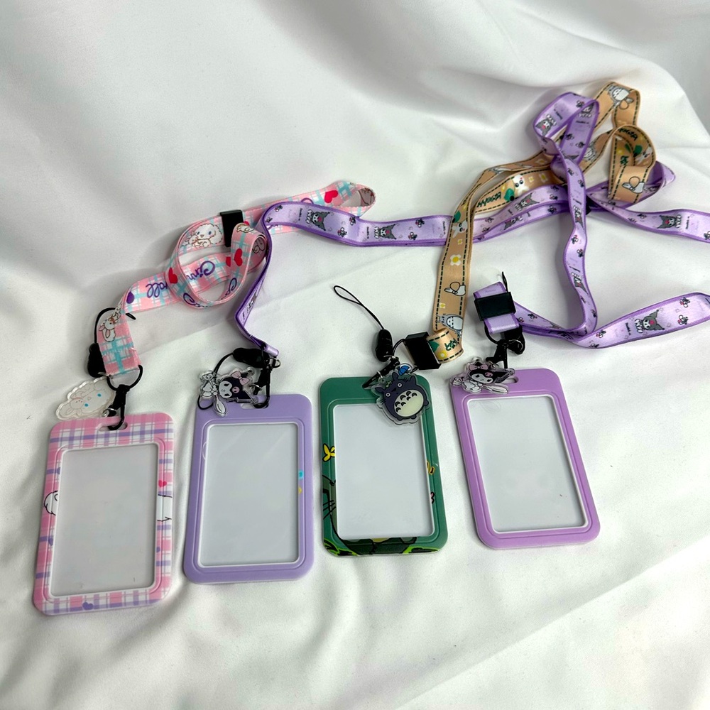 Sanrio Hello Kitty and Friends ID Badge Holder Keychain with Lanyard and Charm - Picture 8 of 12